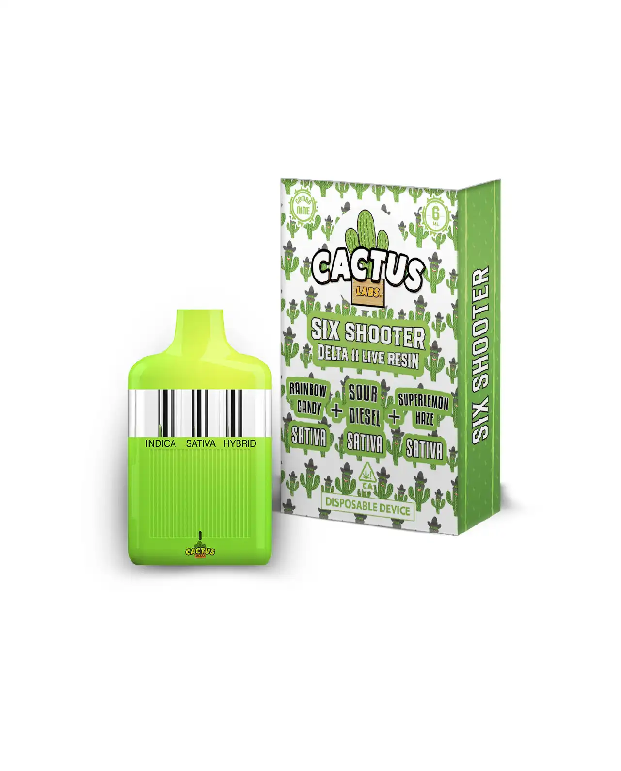 Rainbow Candy, Sour Diesel, & Superlemon Haze - 6ml - Six Shooter Delta 11