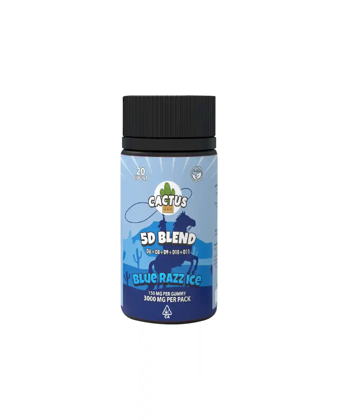 Blue Razz Ice - 5D Blend Gummies