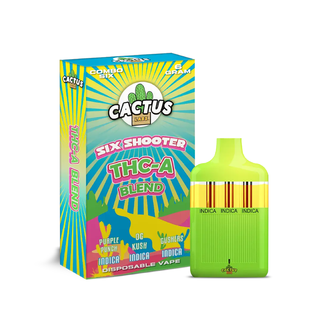 Combo Six - Purple Punch, OG Kush, Gushers - 6ml - Six Shooter THC-A Blend