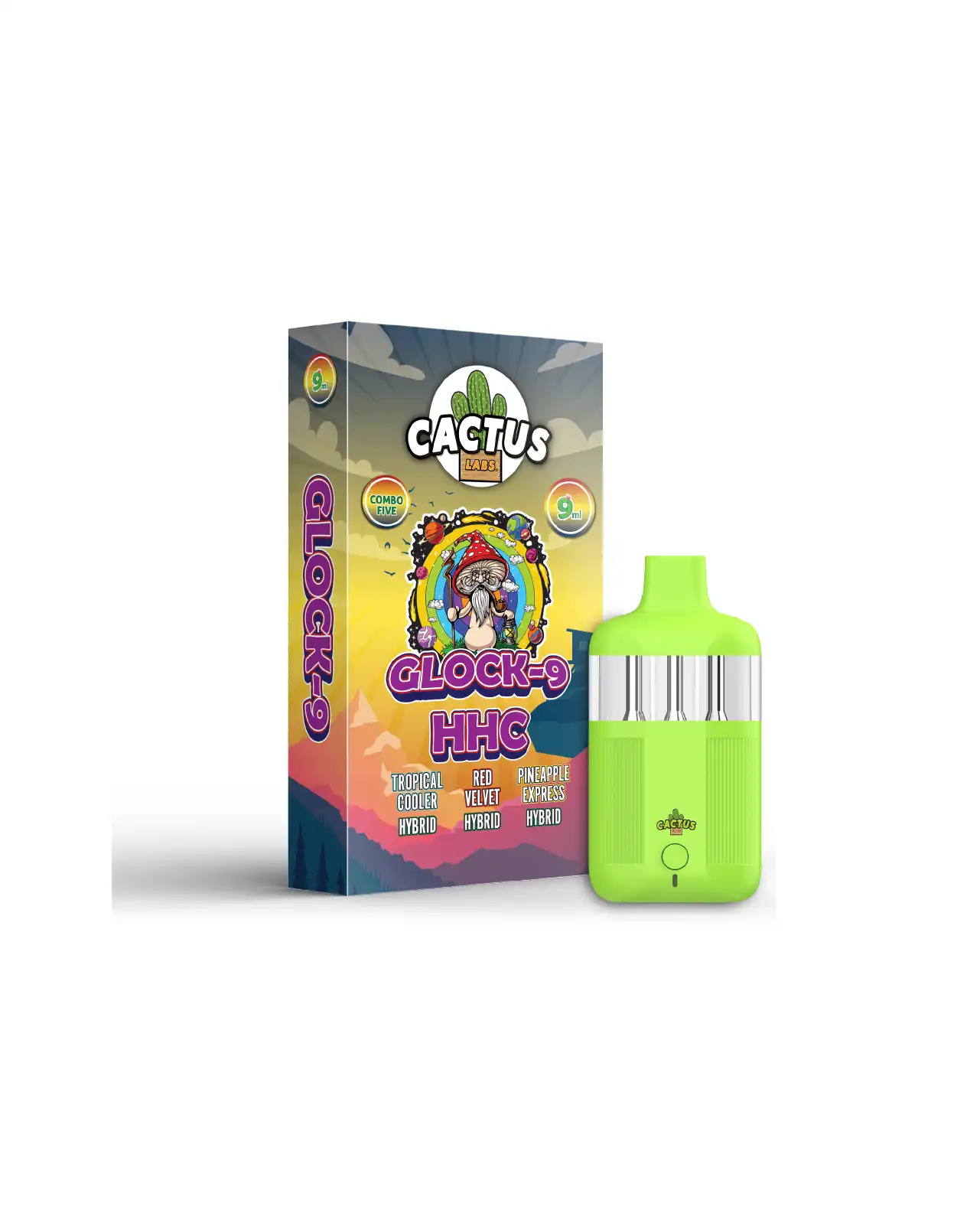 9ml Tropical Cooler + Red Velvet + Pineapple Express - Glock-9 HHC