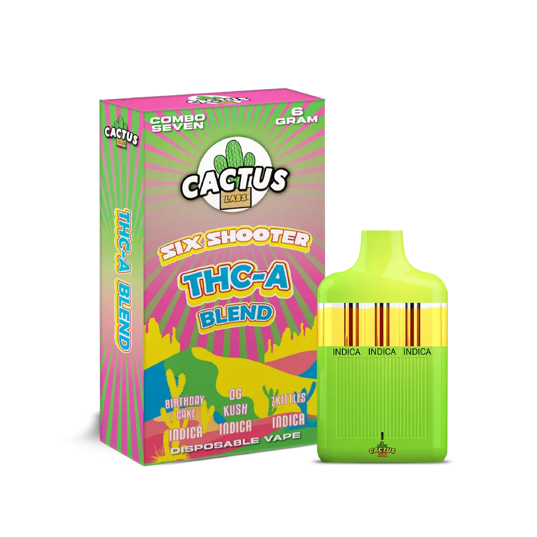 Combo Seven - Birthday Cake, OG Kush, Zkittles 6ml - Six Shooter THC-A Blend