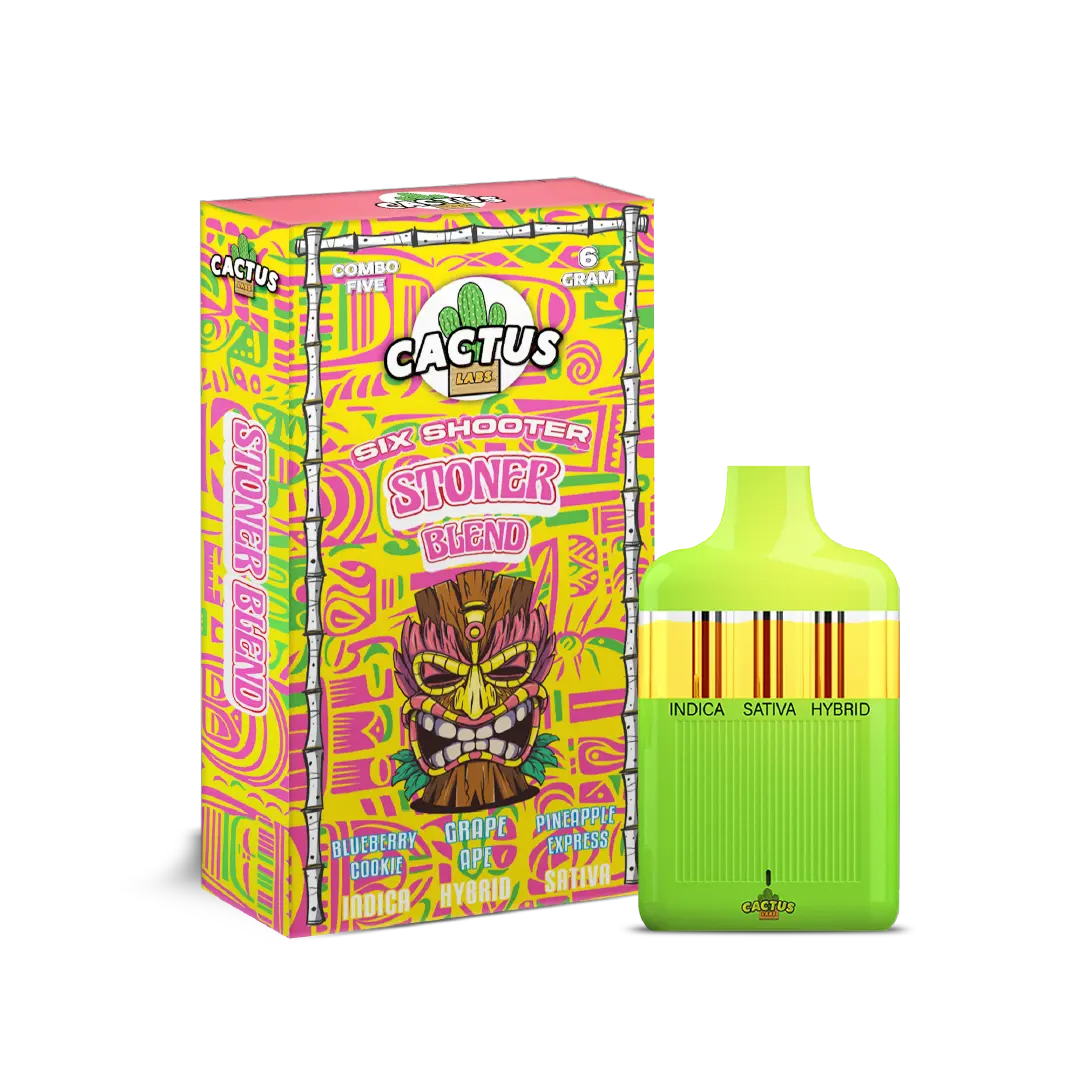 BlueBerry Cookie + Grape Ape + Pineapple Express Combo Five 6GM - Six Shooter Stoner Blend