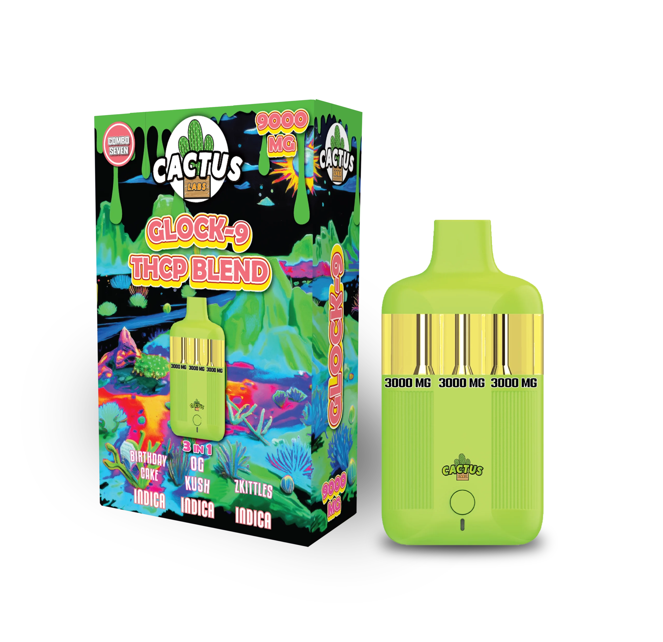 Birthday Cake + OG Kush + Zkittles - Glock-9 THCP Blend
