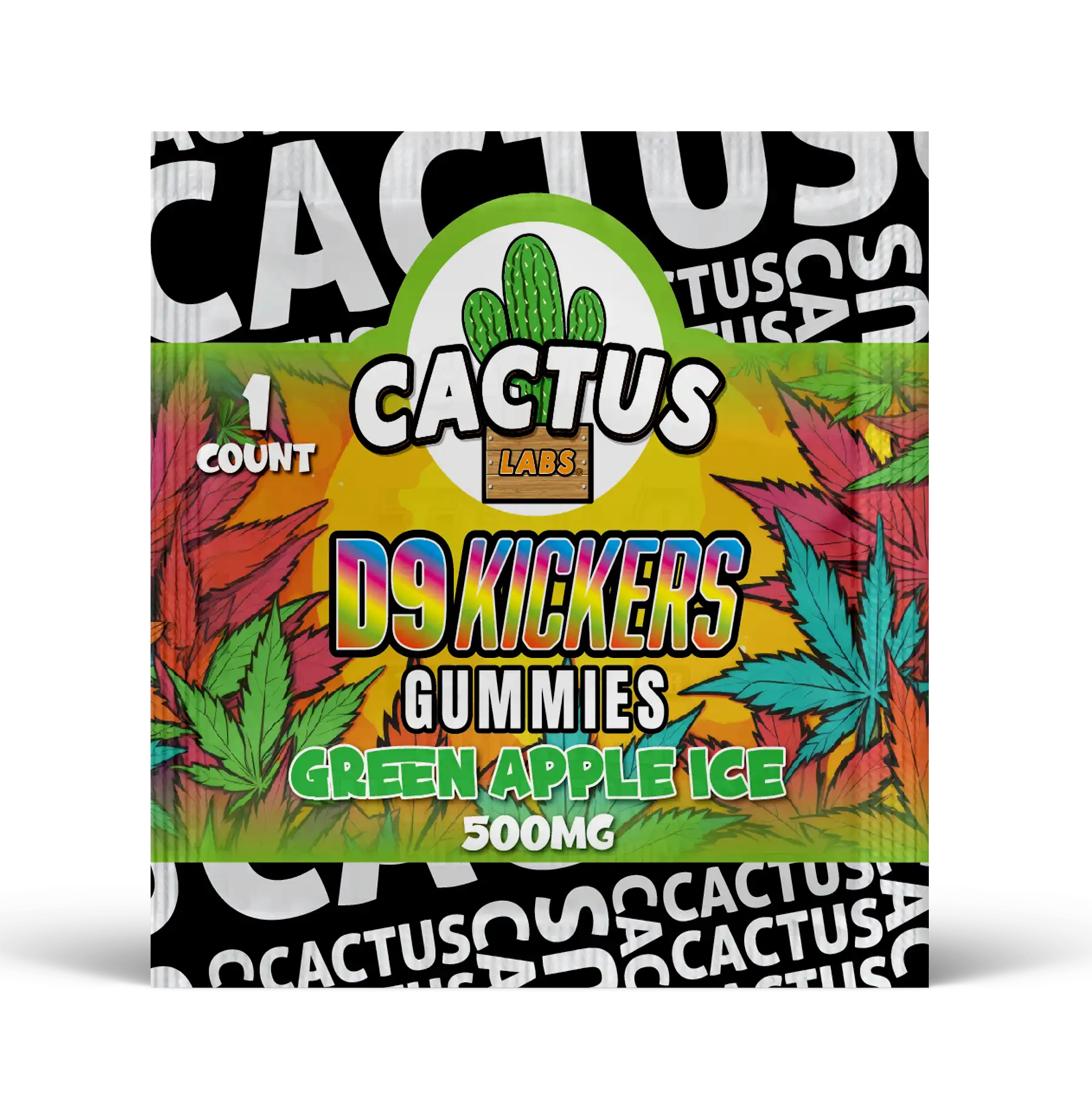 Green Apple Ice - Delta 9 Kickers Gummies