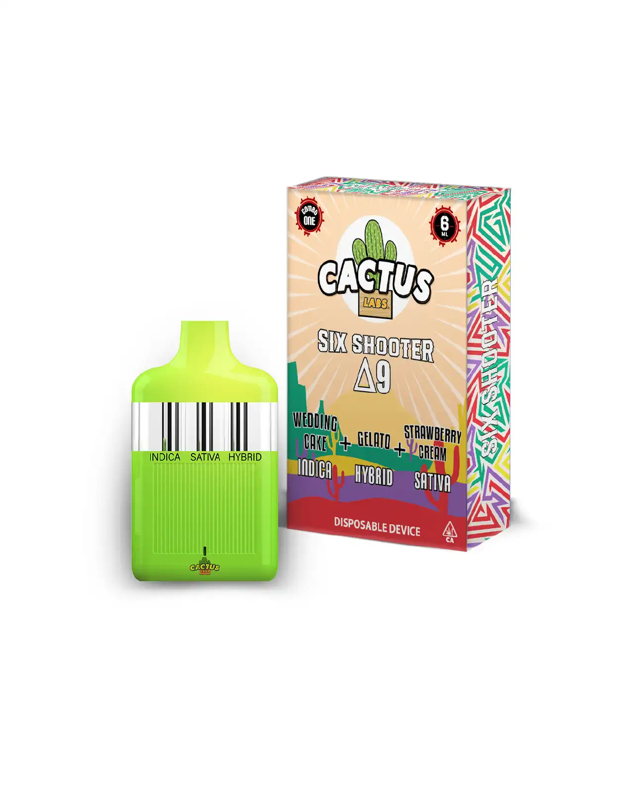 Wedding Cake, Gelato, & Strawberry Cream - 6ml - Six Shooter Delta 9