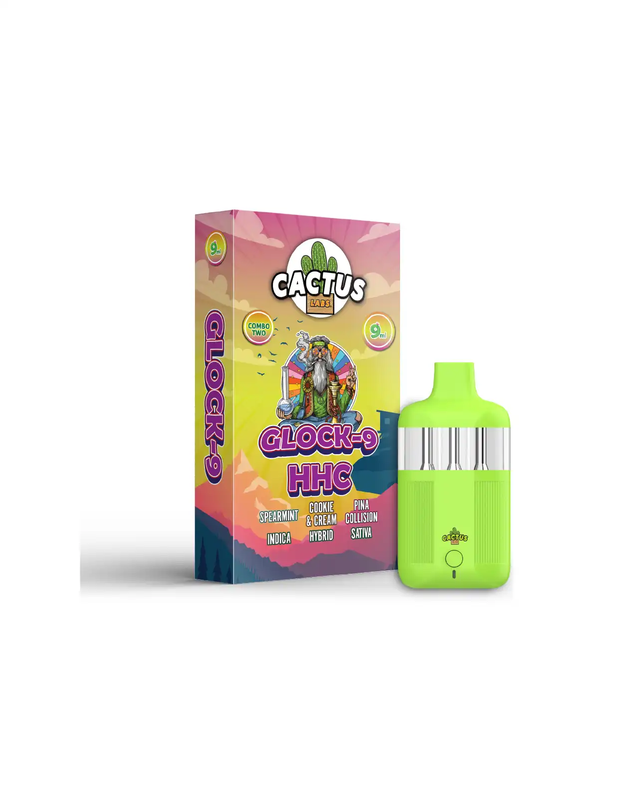 9ml Spearmint + Cookie & Cream + Pina Collision - Glock-9 HHC