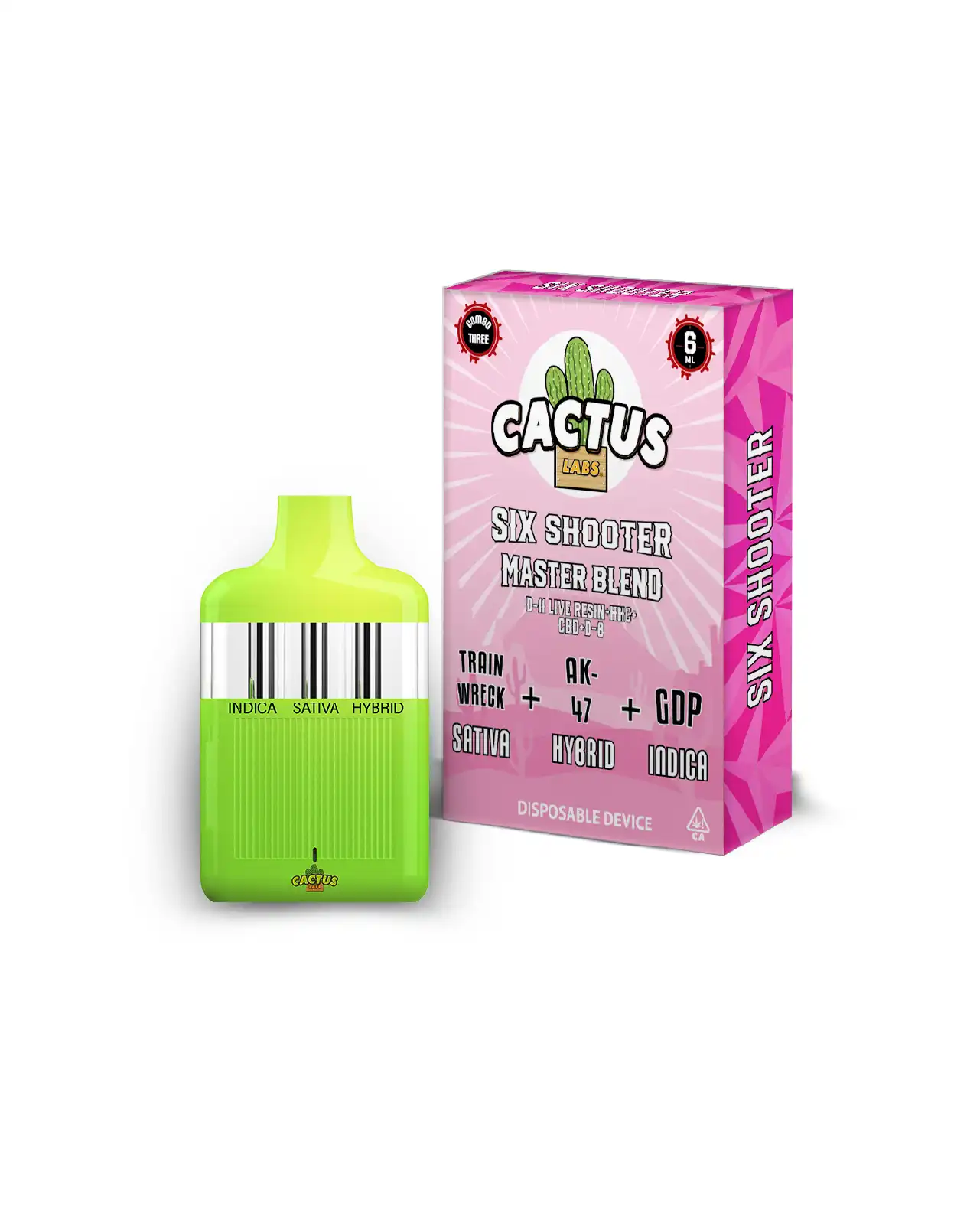 Train Wreck , AK-47 , GDP - 6ml - Six Shooter Master Blend