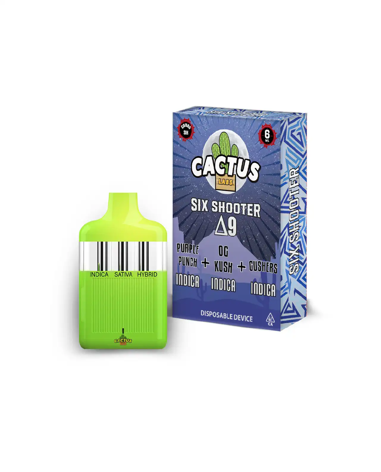 Purple Punch, OG Kush, & Gushers - 6ml - Six Shooter Delta 9