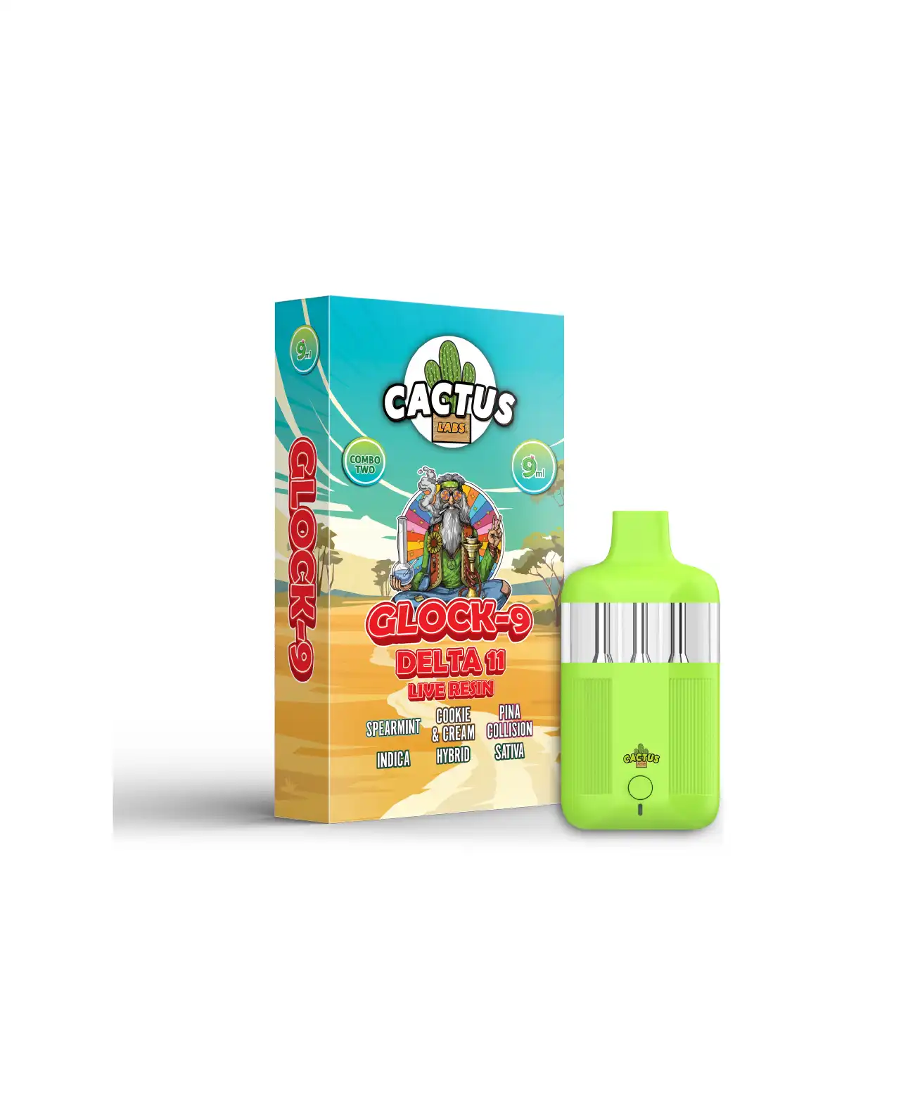 D11 9ml Spearmint + Cookie & Cream + Pina Collision - Glock-9 Delta 11 Live Resin