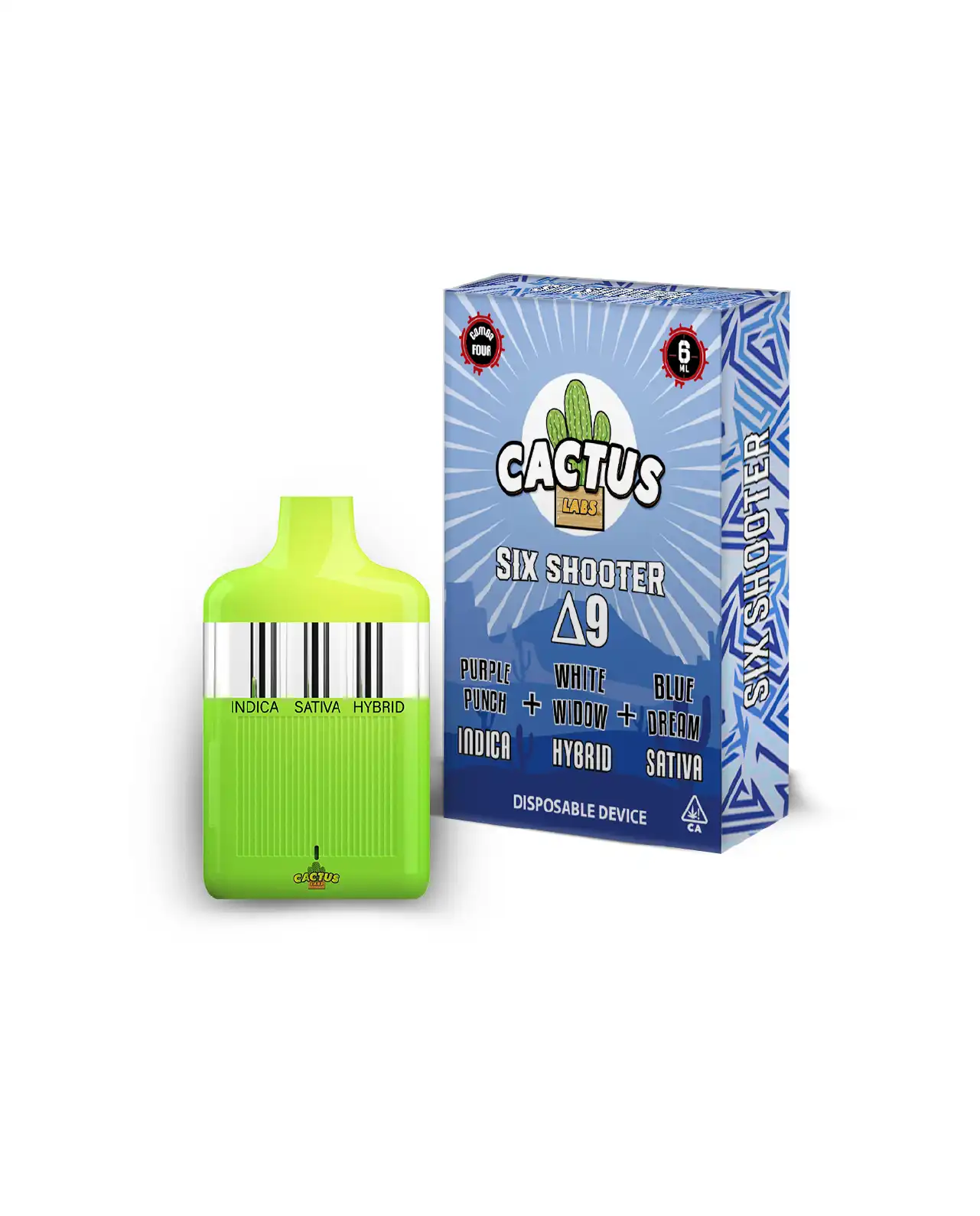 Purple Punch, White Widow, & Blue Dream - 6ml - Six Shooter Delta 9