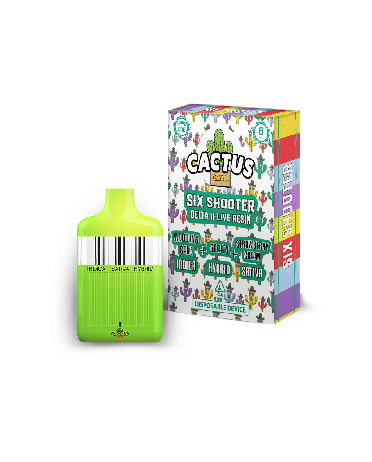Wedding Cake, Gelato, & Strawberry Cream - 6ml - Six Shooter Delta 11