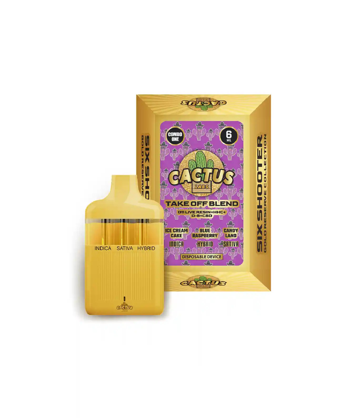 Ice Cream Cake, Blue Raspberry, Candy Land 6ml - Six Shooter Take Off Blend Gold Reserve