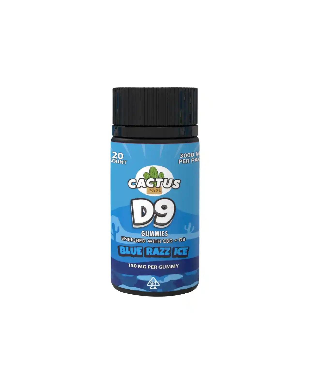 Blue Razz Ice - D9 Gummies