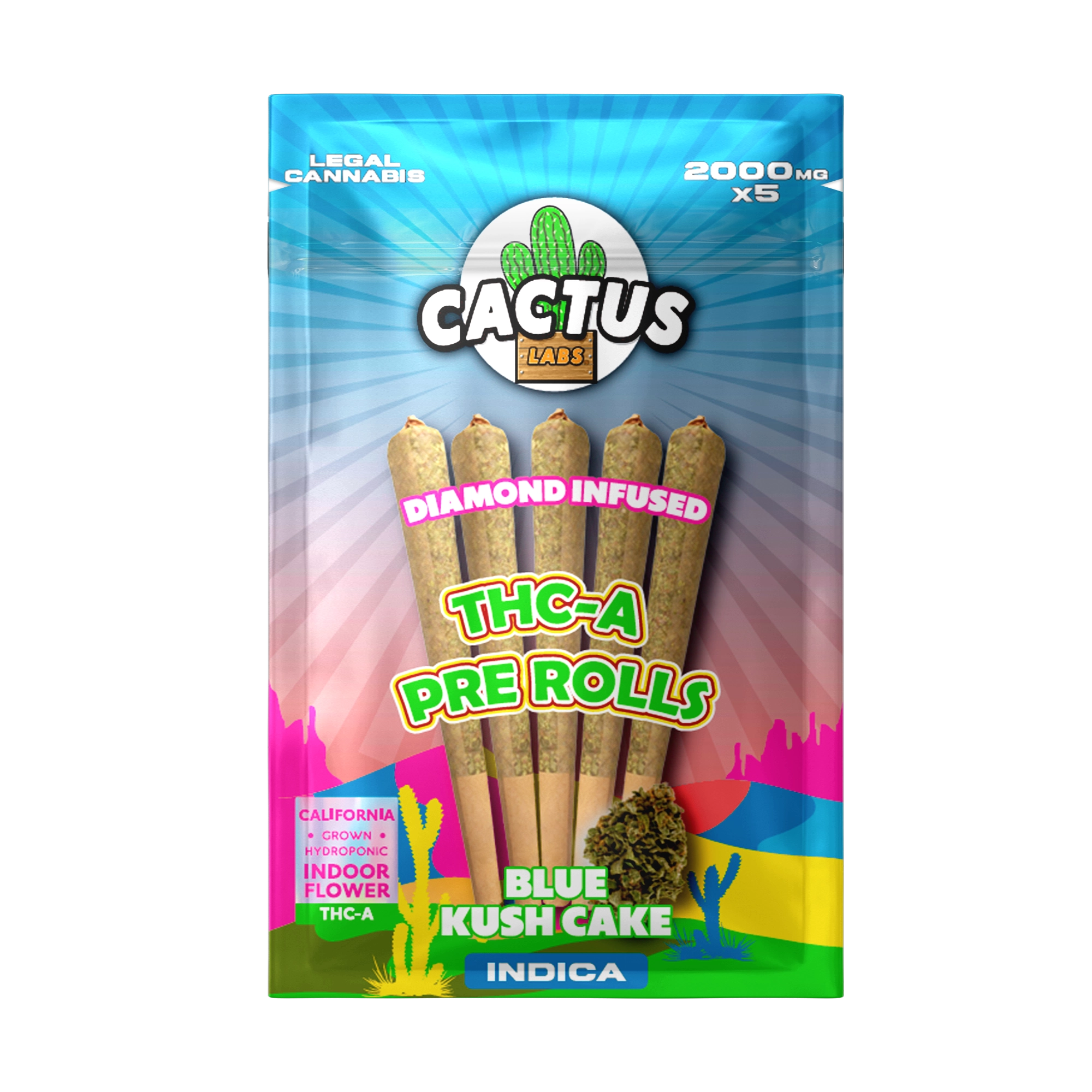 Blue Kush Cake - THC-A Pre Roll