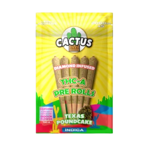 Cactus THCA Pre Rolls Texas Pound Cake (2000mg x 5)