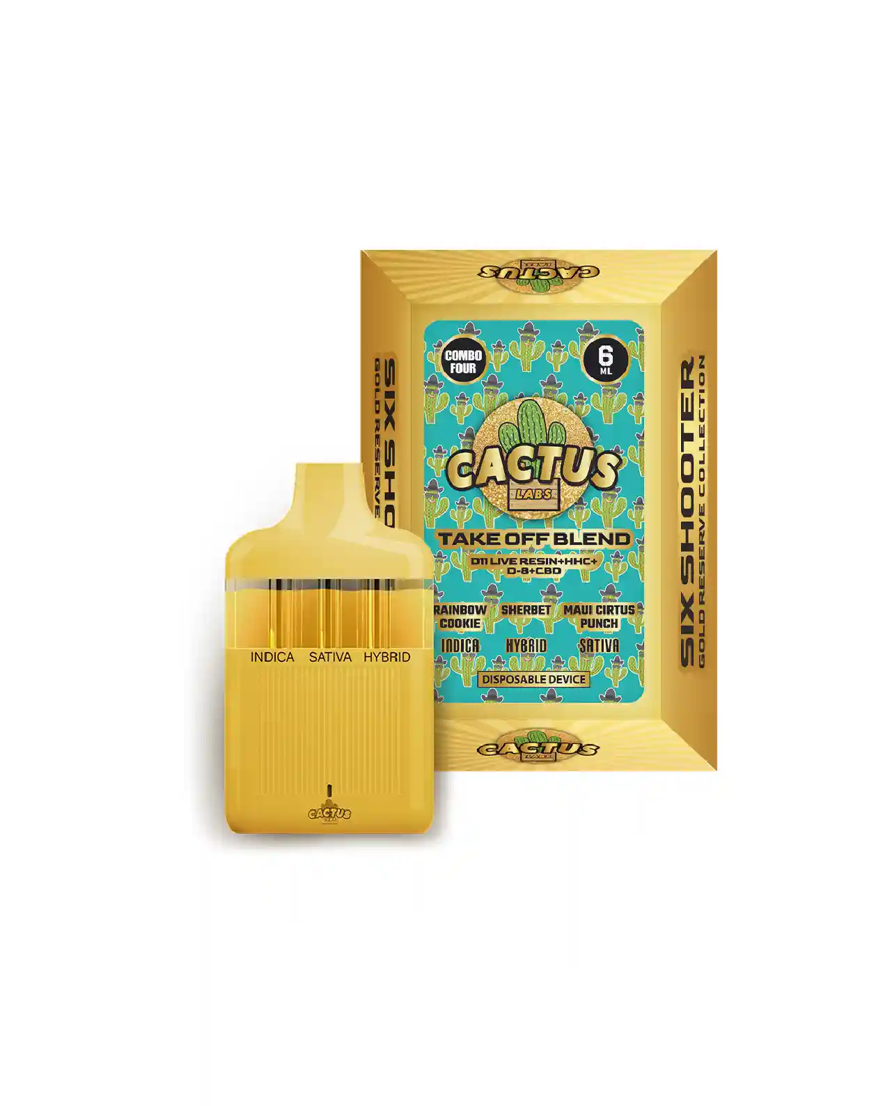 Rainbow Cookies, Sherbet, Maui Citrus Punch 6ml - Six Shooter Take Off Blend Gold Reserve