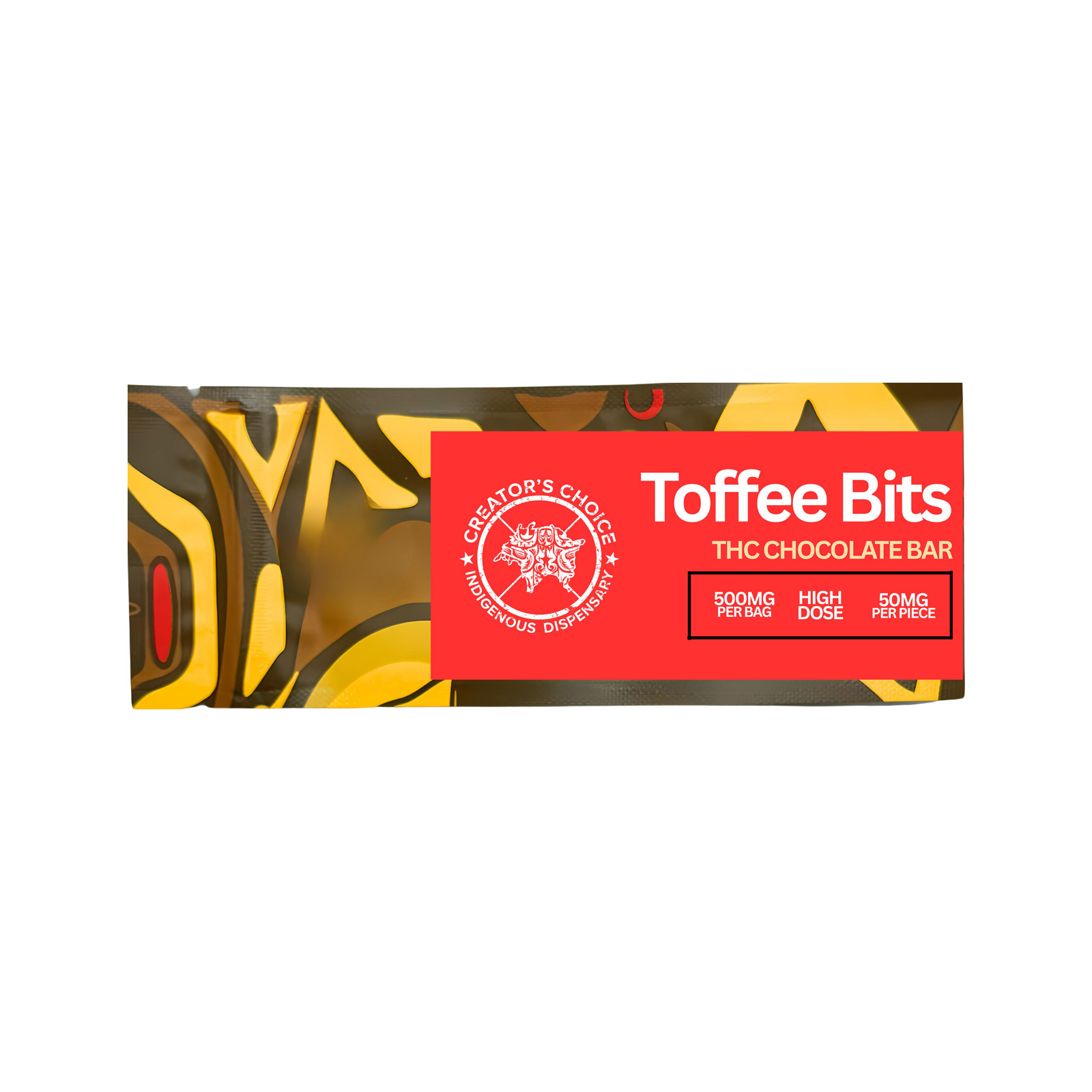 THC Toffee Bits 500mg Chocolate Bar