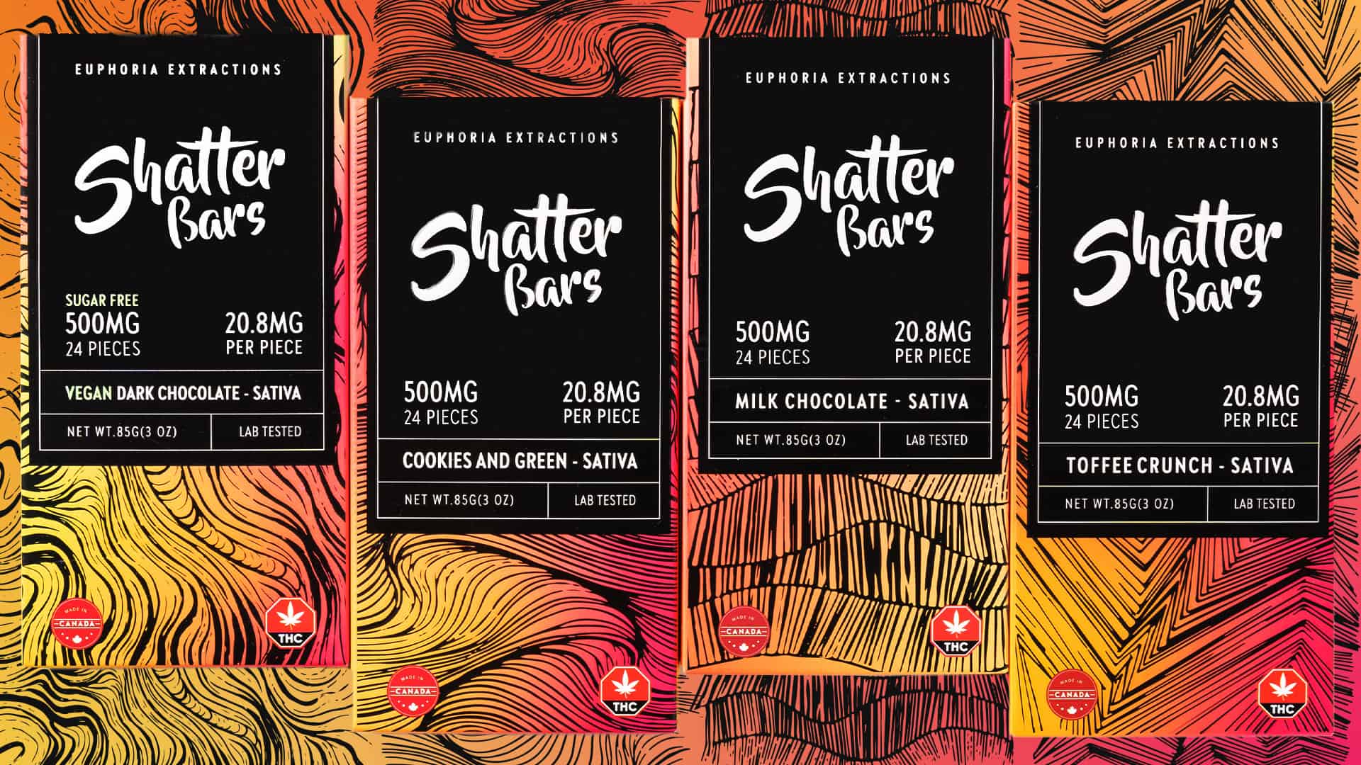 Sativa 500mg - Shatter Bars