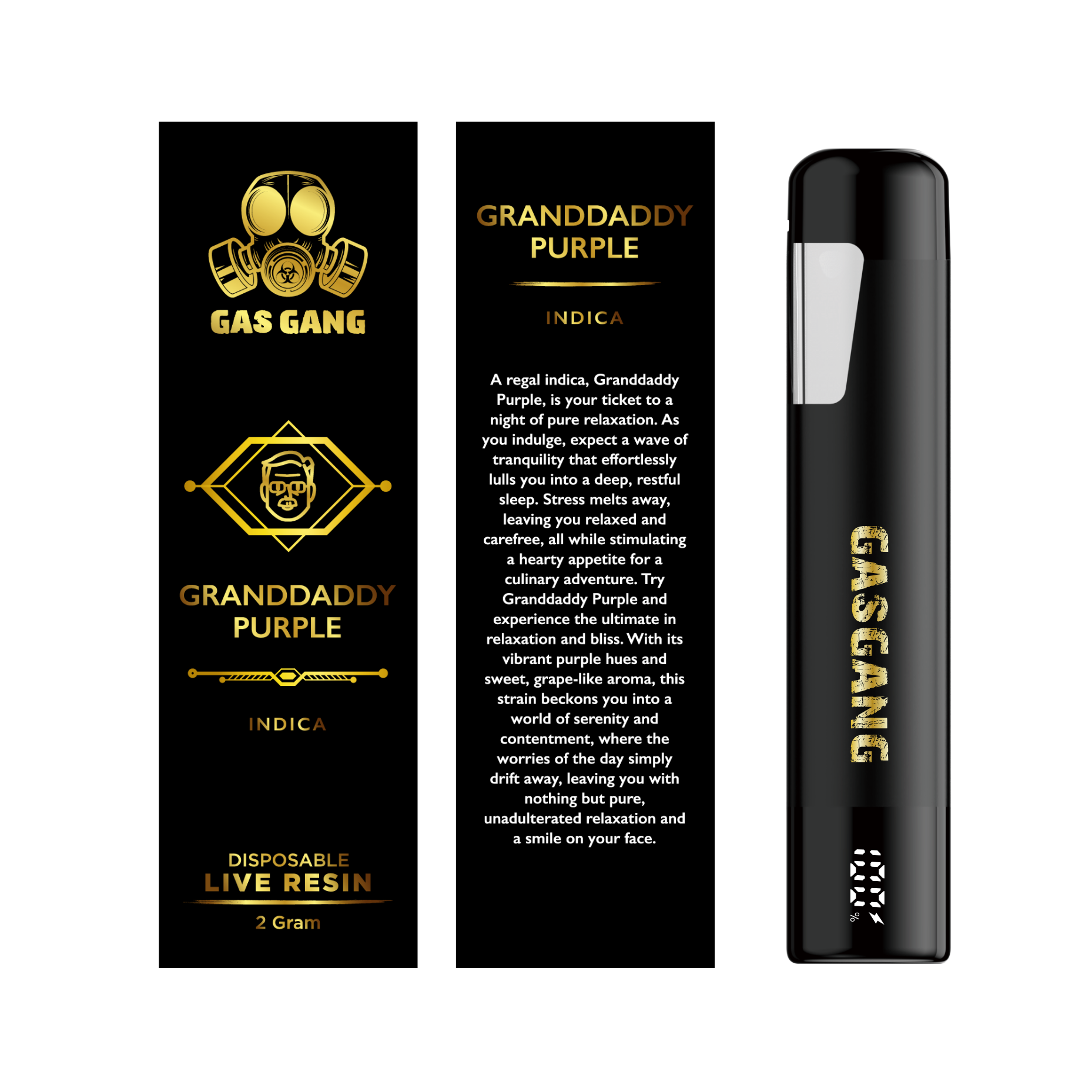 Granddaddy Purple - 1g Live Resin Vape