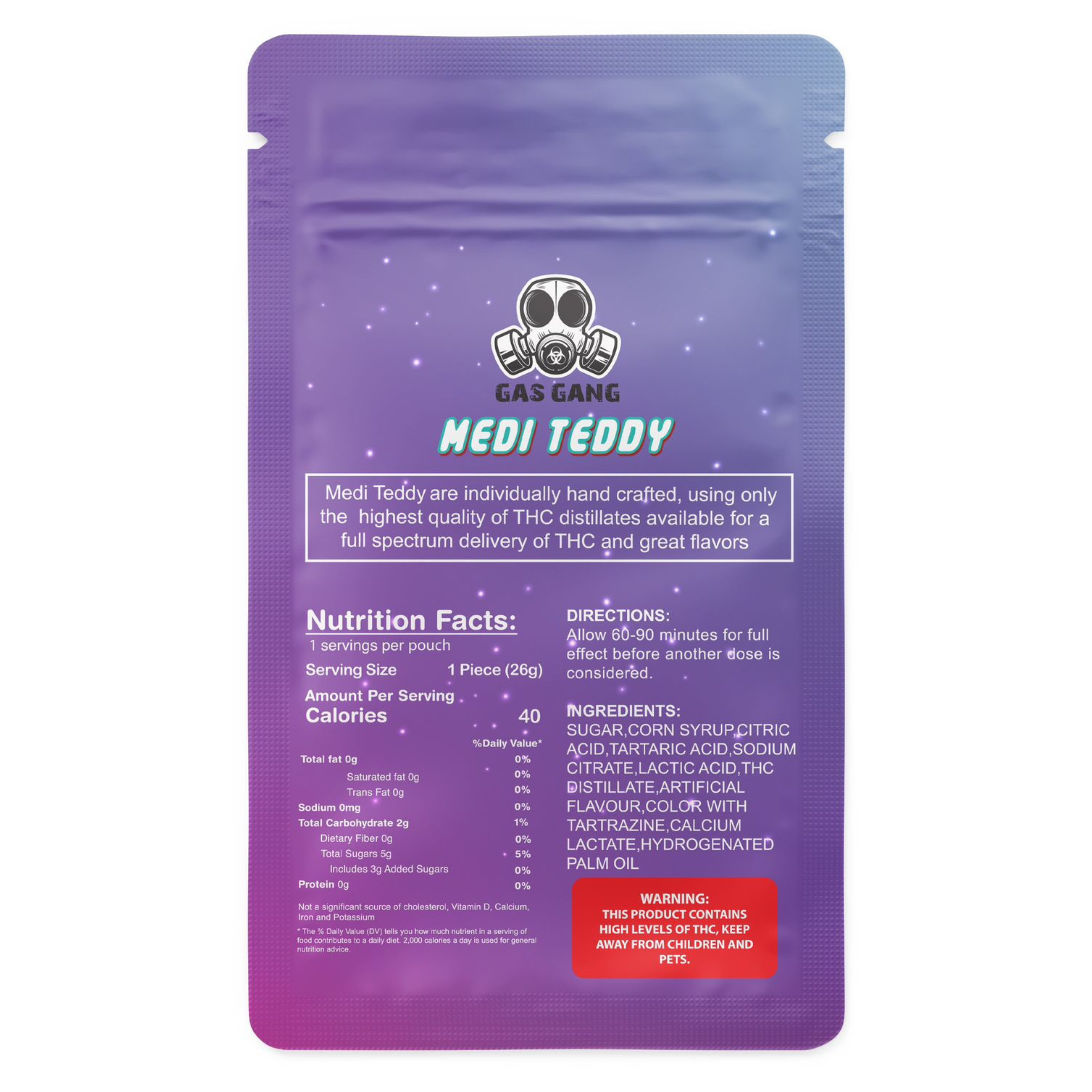 Medi Teddy Back - Edible