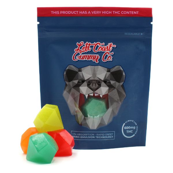 Left Coast Gummies 600mg THC