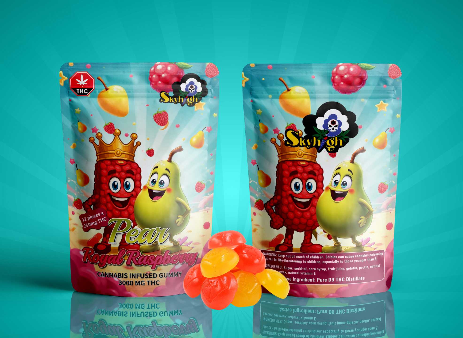 Pear + Royal Raspberry - Edibles