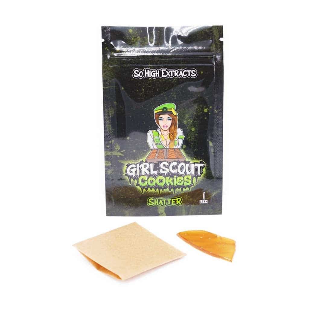 So High Extracts Premium Shatter – Girl Scout Cookies (Hybrid)
