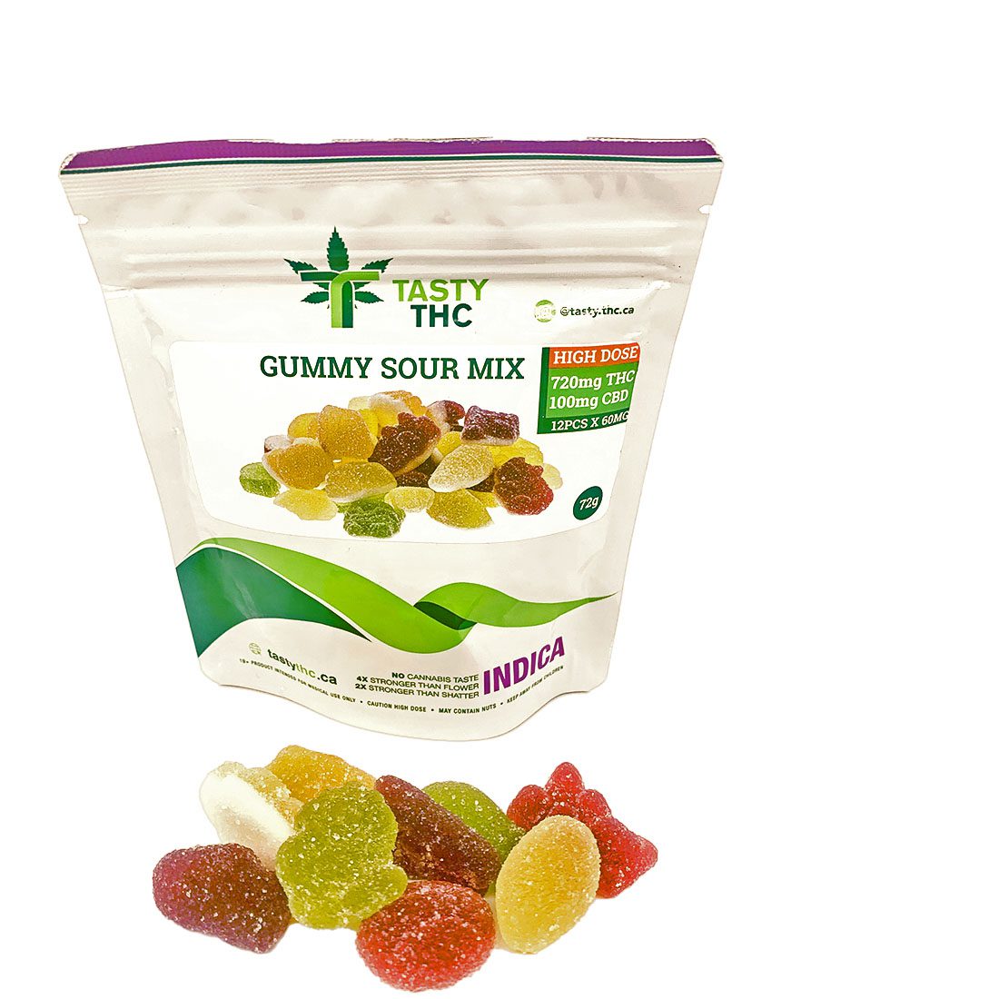 Sour Gummy Mix (High Dose) (12Pcs)