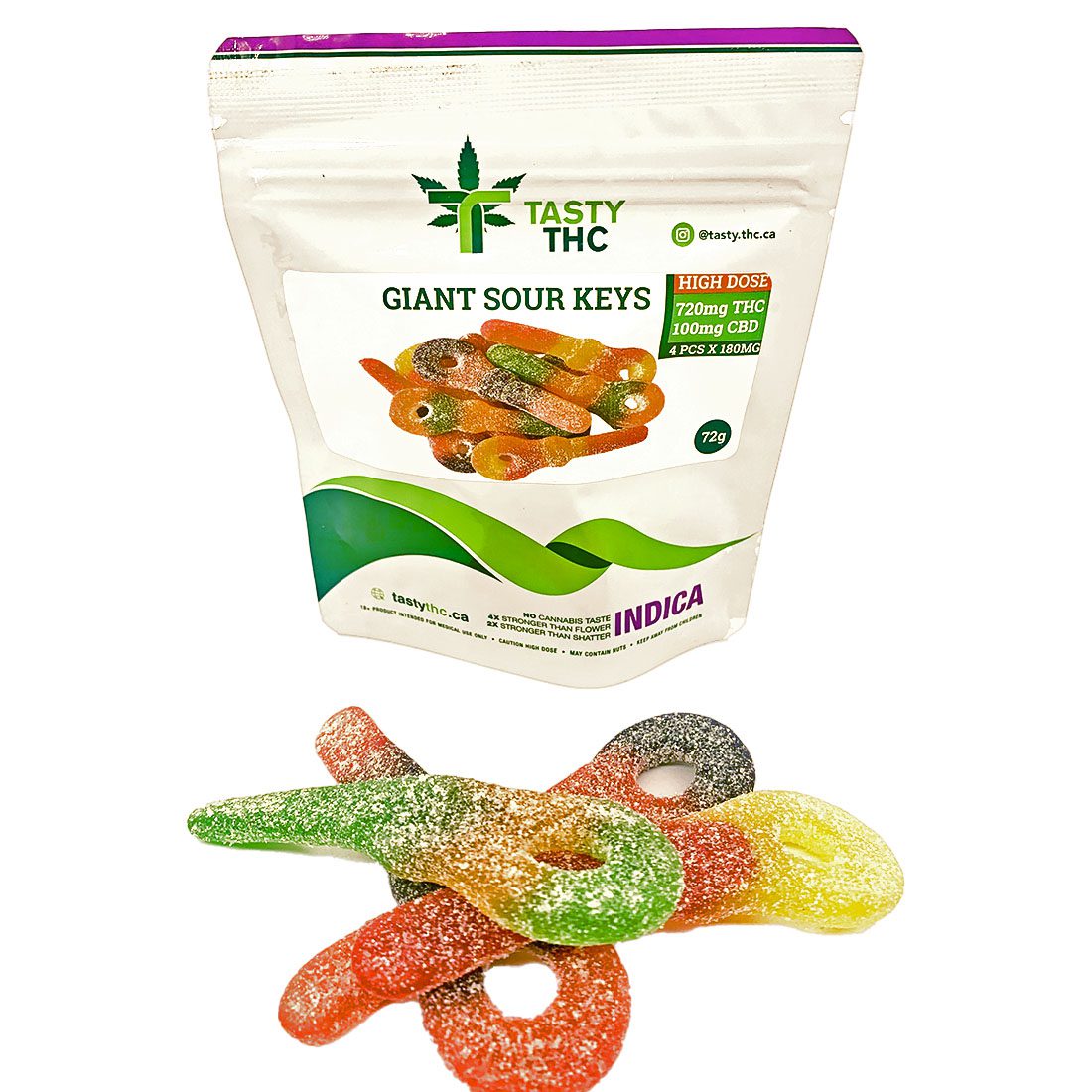 Jumbo Sour Keys (High Dose) (4Pcs)