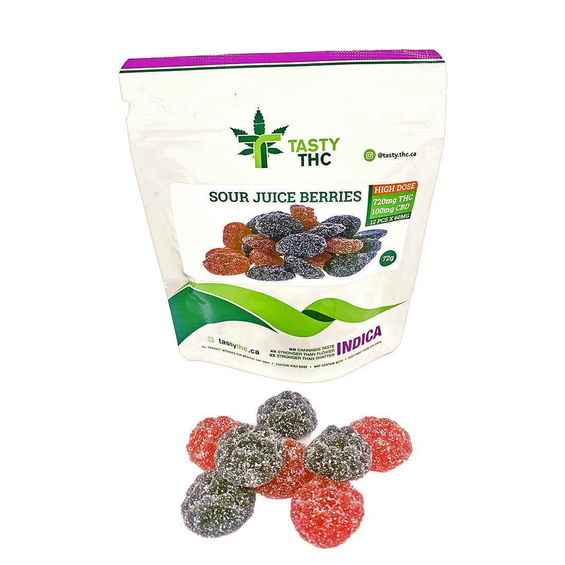 Sour Juice Berries (High Dose) (12Pcs)