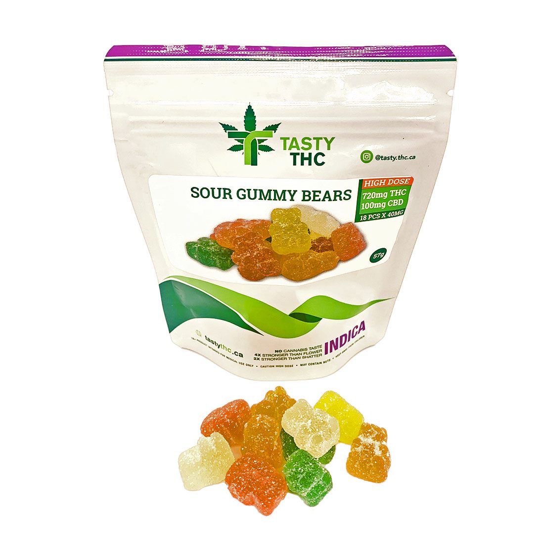 Sour Gummy Bears - THC Gummies