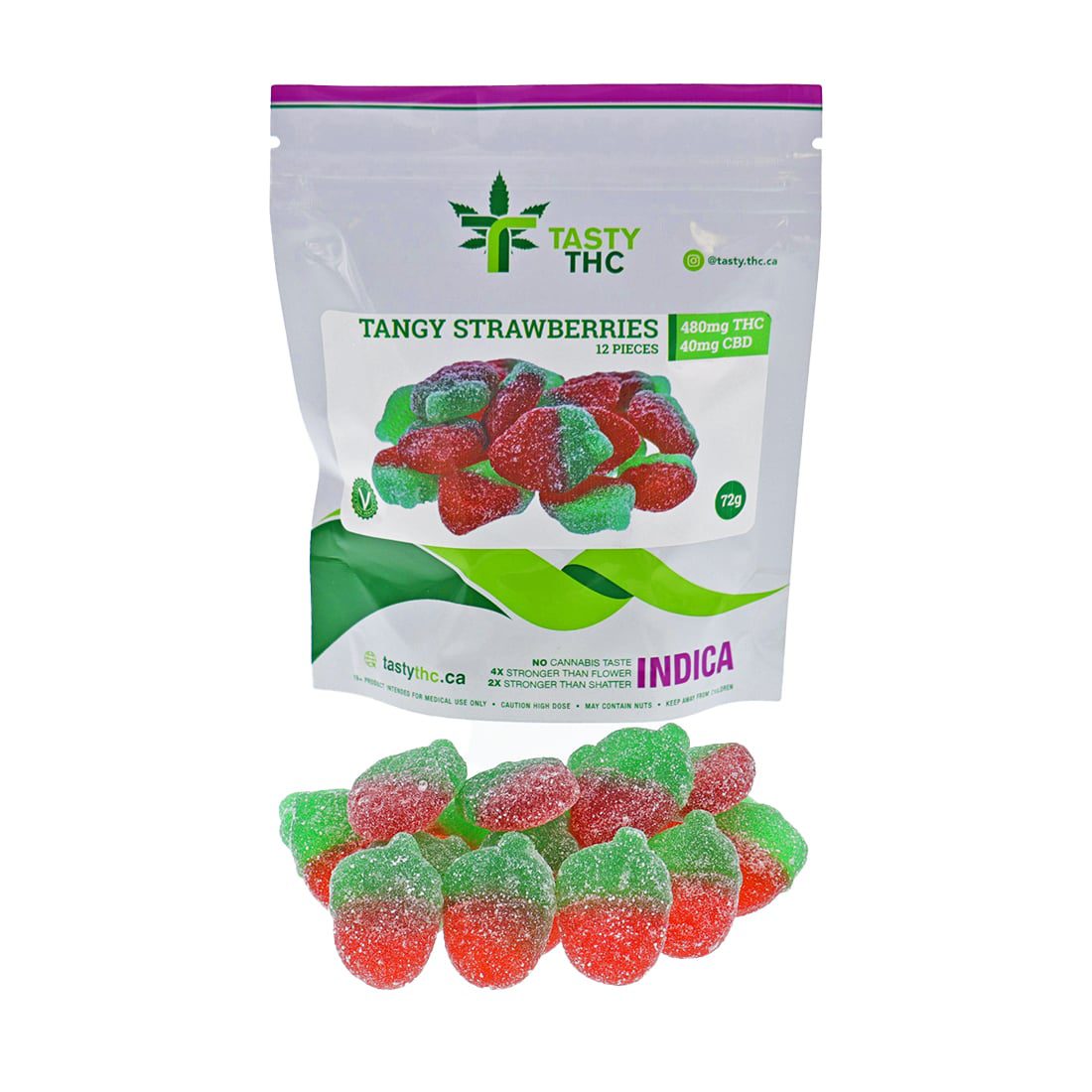 Tangy Strawberries (High Dose) (12Pcs)