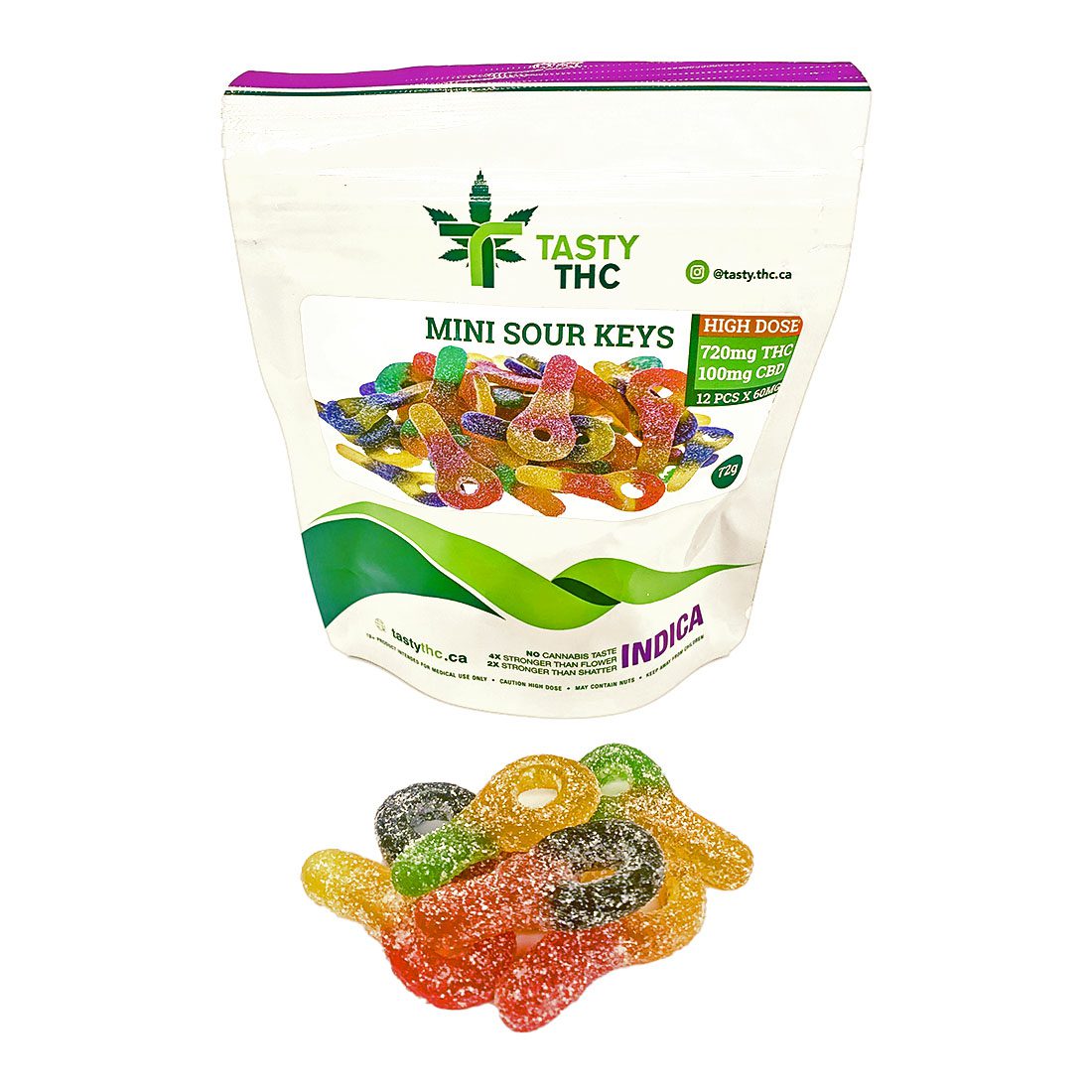 Sour Mini Keys (High Dose) (12Pcs)